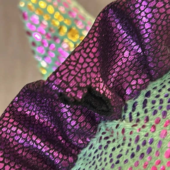 Large Ty Beanie Boos Cinder The Green Dragon Plush large, 16” NWT Iridescent - Picture 12 of 16